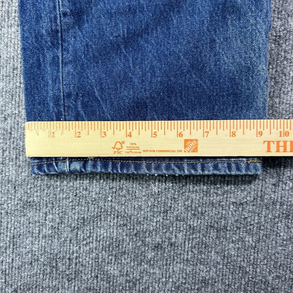 Levi's 501 Original Straight Fit Jeans Mens 40X30 Blue Denim Button Fly - Stains